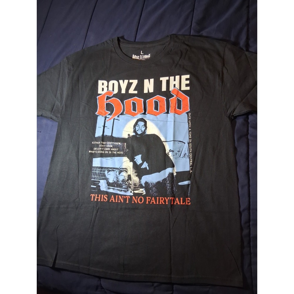 BOYZ N THE HOOD ONCE UPON A TIME IN SOUTH CENTRAL 91 L.A. BLACK T-SHIRT MENS L‎